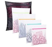 Mesh Laundry Bags Set of 5 Mesh Laundry Bags-1 Extra Large, 2 Big & Medium for Blouse, Hosiery, Stocking, Underwear, Travel