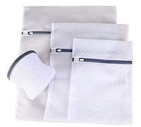 Mesh Laundry Bags,Washing Machine Wash Bags, Reusable and Durable Mesh Wash Bags for Delicates Blouse, Hosiery, Underwear, Bra, Lingerie Baby Clothes - 4Set (1L+1M+1S+1BRA)