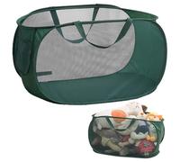 Mesh Laundry Basket, Pop Up Laundry Sorter Basket, Durable Mesh Material, Folding for Storage, Student Dorm Laundry Room or Travel