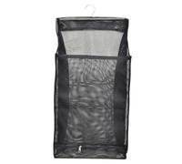 Mesh Laundry Hamper | 35cm Collapsibless Laundry Basket | FreestandingsTall Clothes Hamper | Foldable mesh fabric and nylon oxford bin with steel hanger, ideal for bathroom or closet use