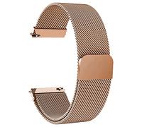 Mesh Loop Bands for ID205L,19mm Magnetic Strap for Veryfitpro LETSCOM, Yamay fitness,Letsfit,LIFEBEE,GRV,Willful,Popglory,Blackview,ID205S ID205G ID215G ID216 SW020 SW023 WF021 WF025 Uwatch3, Rosegold