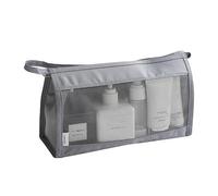 Mesh Makeup Bag for Women, Large Capacity Makeup Storage Bag, Handheld Portable Toilet Bag