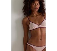 Mesh Me Up Triangle Bralette by Intimately at Free People in Delicate Plum Combo, Size: Medium - female