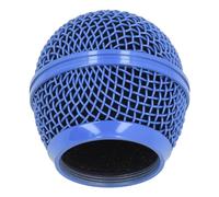 Mesh Microphone Grille Head, Microphone Grille Ball with Inner Foam Windscreen, Microphone Replacement Grille for SM58S SM58LC BETA58 BETA58A SA M30 SV100 UT2 PGX24 SLX4 (Blue)