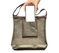 Mesh Mushroom Bag - Ventilated with Adjustable Strap - Mushroom Collecting Pouch Foraging Bag - for Outdoor Adventures Garden Park Berry Rock Mineral Wildflowers Beach