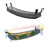 Mesh Net Only for 4 in a Row Connect Game, Mesh Bag Pocket with Adjustable Hook and Loop Straps to Catch Falling Rings, 4-to-Score Game Jumbo Rings Holder, No Need to Pick Scattered Coins