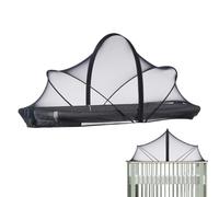 Mesh Netting For Crib, Foldable Net For Baby, Net For Travel Cot, Breathable Fine Mesh Nets For Kids, Quick Installation, For Rocking Cradle Toddler Small Spaces, 55x100 CM