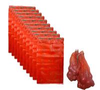 Mesh Onion Bags-10 Pack Reusable Vegetable Storage Bags with Drawstring, Breathable Mesh Produce Bags for Potatoes, Onions, Garlic, Fruits, Fresh for Kitchen Pantry Organization (Pack of 10)