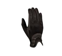 Mesh Palm Goat Leather Glitter Riding Gloves Dublin Black XL