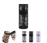 Mesh Pencil Case for Girls, Multifunctional Pen Pot, 24cm Black Pencil Pouch, Clear Makeup Bag for Women, Students, Study Table, Office, Travel (Black)