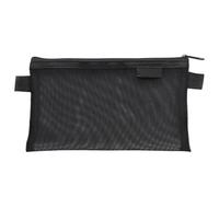 Mesh Pencil Soup - Clear Zipper Bag, Lightweight Stationery Case | Breathable Storage Organizers Design, Durable Mesh Pen Container for School Backpack, Black, Se référer à la description, Refer to