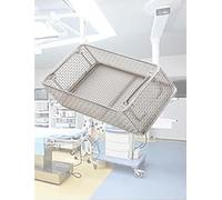 Mesh Perforated Basket, 304 Stainless Steel Surgical Instrument Sterilization Basket, Medical Surgical Tray, 0.16in Mesh Suitable(40x30x7cm/15.75x11.81x2.76in)