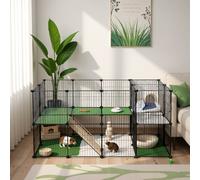 Mesh Pet Playpen, Black