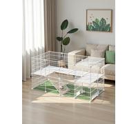 Mesh Pet Playpen, White