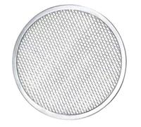 Mesh Pizza Pan Aluminum Nonstick Tray with Even Holes for Baking | Scratch Resistant Construction, Easy Slide, Suitable for Fresh Pizza, Baked Goods and Commercial Ovens