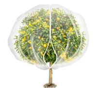 Mesh Plant Cover | Drawstring Reusable Breathable Planter Accessories With Zipper,Garden Plants Net - For Flower Pots Outdoor In Frost Season On The Patio Inside By The