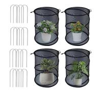 Mesh Plant Cover, Pop out Plant Protector Mesh, Animals Barrier Fly-Proof Cultivation Cage for Strawberry Patches Greenhouse Windowsill