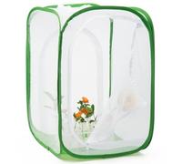 Mesh Plant Enclosure, Foldable Mesh Cage for Breeding,Polyester Bottom for Easier Clean,for Fruit, Vegetables, Pests, Bird and Pest Protection Guard,60 * 60 * 90cm
