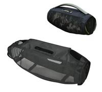 Mesh Protective Cover Sleeve for JBL Boombox3 Speaker Nylon Dust Cover Removal Free Durable Fabric Convenient Side Magic Tape Opening Secure Magic Tape Attachment 600D Twill Nylon Precision Fit-Black