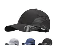 Mesh Quick Dry Baseball Cap Unstructured Breathable Summer Sun Protection Cap Unisex Outdoor Sports Hat with Adjustable Buckle Soft Brim Peaked Hat Lightweight Running Headwear for Outdoor Activities