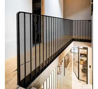 Mesh Rail Guard 83 x 230 cm with Ropes, Straps Railing Stairs Netting Sturdy Mesh Fabric Material Suitable for Stairs, Railings, Corridors, Balconies, Black