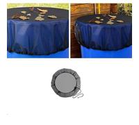 Mesh Rain Barrel Cover with Drawstring 60cm/80cm/85cm - Water Collection Bucket Net for Preventing Fallen Leaves, Debris and Small Objects in The Garden or Under The Eaves