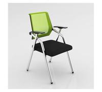 Mesh Reception Chair with Tablet Arm - Foldable and Stackable Conference Chair for Office Waiting Room