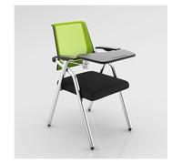 Mesh Reception Chair with Tablet Arm - Foldable and Stackable Conference Chair for Office Waiting Room