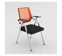 Mesh Reception Chair with Tablet Arm - Foldable and Stackable Conference Chair for Office Waiting Room