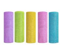 Mesh Ribbon for Wreaths, 5 Rolls Mesh Ribbon, 10 Inch x 10 Yard Decorative for Wreaths, Exquisite Deco, DIY Deco for Easter Spring, Inch Rolls