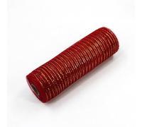 Mesh Ribbon Roll for Wrapping, 26cm x 9m PP Deco | This sturdy PP mesh ribbon offers a generous length for versatile wrapping and creative festive decorations.