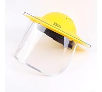 Mesh Safety Visor Anti-Fog for Lawn Mowing for chainsaw Work - Adjustable Headband PP PVC Material 35cm Diameter(E)