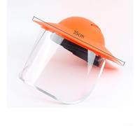 Mesh Safety Visor Anti-Fog for Lawn Mowing for chainsaw Work - Adjustable Headband PP PVC Material 35cm Diameter(B)