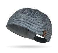 Mesh Sailor Hat for Men,Brimless Hat Summer Beanie Breathable Skullcap Docker Cap (UK, Alpha, One Size, Dark Gray)