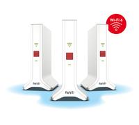 Fritz!Mesh Set 4200 Set of 3 (3 x Fritz!Repeaters, Ideal for Internet Router or Fibre Optic Modem (ONT), WLAN Coverage for 5-7 Rooms, Triband Wi-Fi 6 with up to 4,200 Mbps, German Version