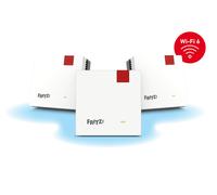 FRITZ!Mesh Wi-Fi Set 1600 (3 Pack) - Mesh WiFi up to 3,000 Mbit/s, Dual Band, Plug & Play, Compatible with All Routers, Free Updates, Made in Europe, 5 Year Warranty, for 5-7 Rooms