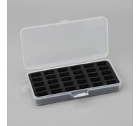 Mesh Sewing Machine Bobbin Storage Box, Thickened with Sponge-proof Bobbin Box (Black)