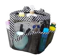 Mesh Shower Bag 2 Pcs Striped Toiletry Bag Unisex Bathroom Foldable Mesh Toiletry Bag Portable Multifunctional Bath Bag for Dorm，Bathroom
