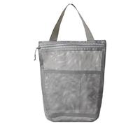 Mesh Shower Bag 3 Pcs 23x26cm Portable Toiletry Bag with Handy Handle Large Capacity Mesh Toiletry Storage Bag Makeup Bag for Dorm，Bathroom(Grey)