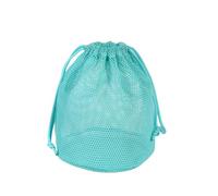 Mesh Shower Bag 3pcs Portable Mesh Hanging Storage Bag Dry Bathing Bag Travel Toiletry Bag Polyester Fiber Home Goods Storage Bag for Dorm，Bathroom(Blue)