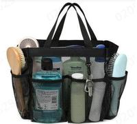 Mesh Shower Caddy Mesh Tote Bag Portable For College Dorm Room Essentials,Bathroom Tote With Padded Handles,Portable Shower Caddy Dorm With 8-Pocket Large Capacity,Showers Bag For Beach,Swimming