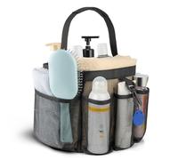 Mesh Shower Caddy Portable for College Dorm Room Essentials with 8-Pocket Large Capacity,Quick Dry Shower Bag for Bathroom, Beach,Gym