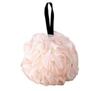 Mesh Shower Puff Loofah Sponge Soft Body Scrubber Bath Sponge Bath Scrunchies Skin Exfoliating Black (Pink, 45g)