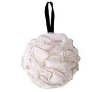 Mesh Shower Puff Loofah Sponge Soft Body Scrubber Bath Sponge Bath Scrunchies Skin Exfoliating Black (Grey, 50g)