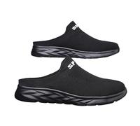 Mesh Slippers Men's Orthopaedic Mules Front Closed Back Open Shoes Slip On Comfortable House Mules Lightweight Breathable Summer Garden Shoes for Indoor and Outdoor Use