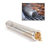 Mesh Smoker Tube Outdoor Round Cold Hot Stainless Steel Barbecue Smoker Gen