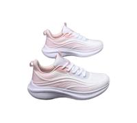 Mesh Sneakers with Lace-Up Design and Gradient Color Scheme; Lightweight and Slip-Resistant; Ideal for Outdoor Activities, Everyday Wear, and Casual Workouts,Pink,4 UK