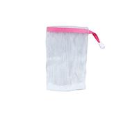 Mesh Soap Bag, Drawstring Bubble Foaming Net Exfoliating Soap Bag Soap Saver Bag Shampoo Bar Bag Soap Exfoliating Bag Bar Soap Pouch for Bath Shower Use (Rose Red)