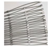 Mesh Stainless Steel Wire Rope Netting Multi Purpose Garden Netting Stable Performance No Welded Joints at Nodes for Garden, House, Balcony, Stair(3x8m/9.84x26.24ft)