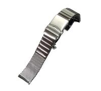Mesh Steel Watch Band Strap 20mm 22mm fit for Seiko Band Thicker Solid Stainless Steel Brushed Polished Wristband